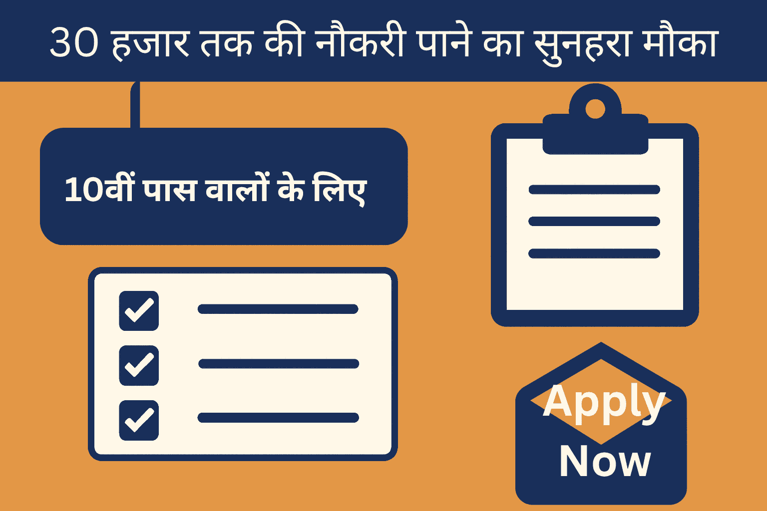 10वीं पास sarkari naukri 2025 – 30 हजार वेतन वाली सरकारी भर्तियों की जानकारी