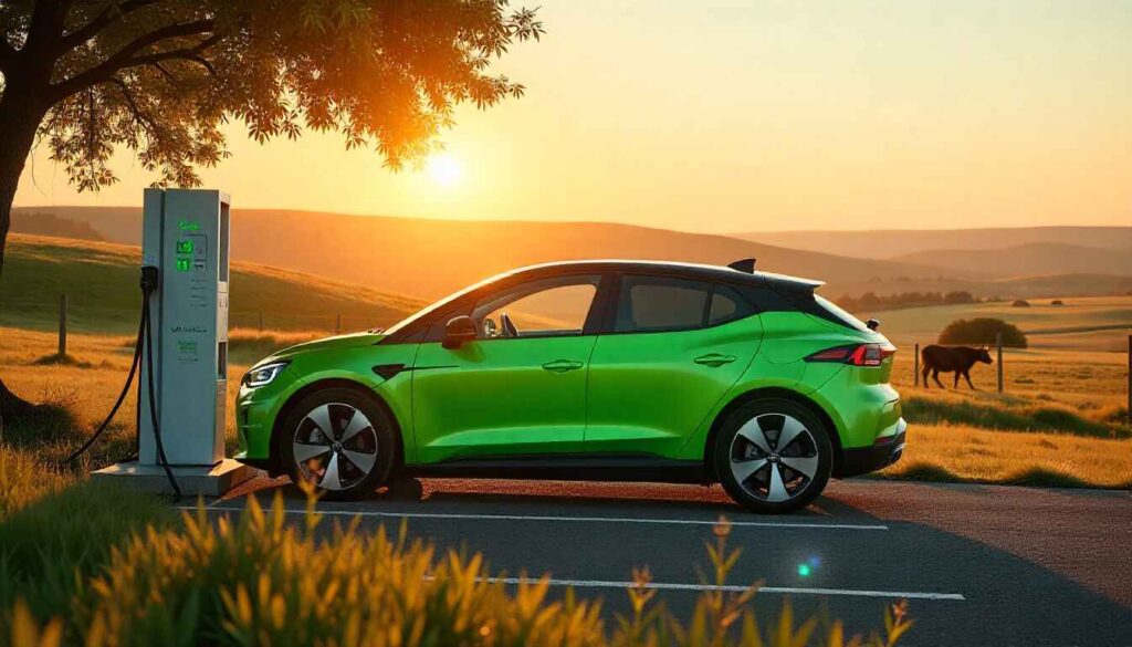 Electric vehicle charging at a station with a countdown showing EV tax credit deadline of September 30, 2025.